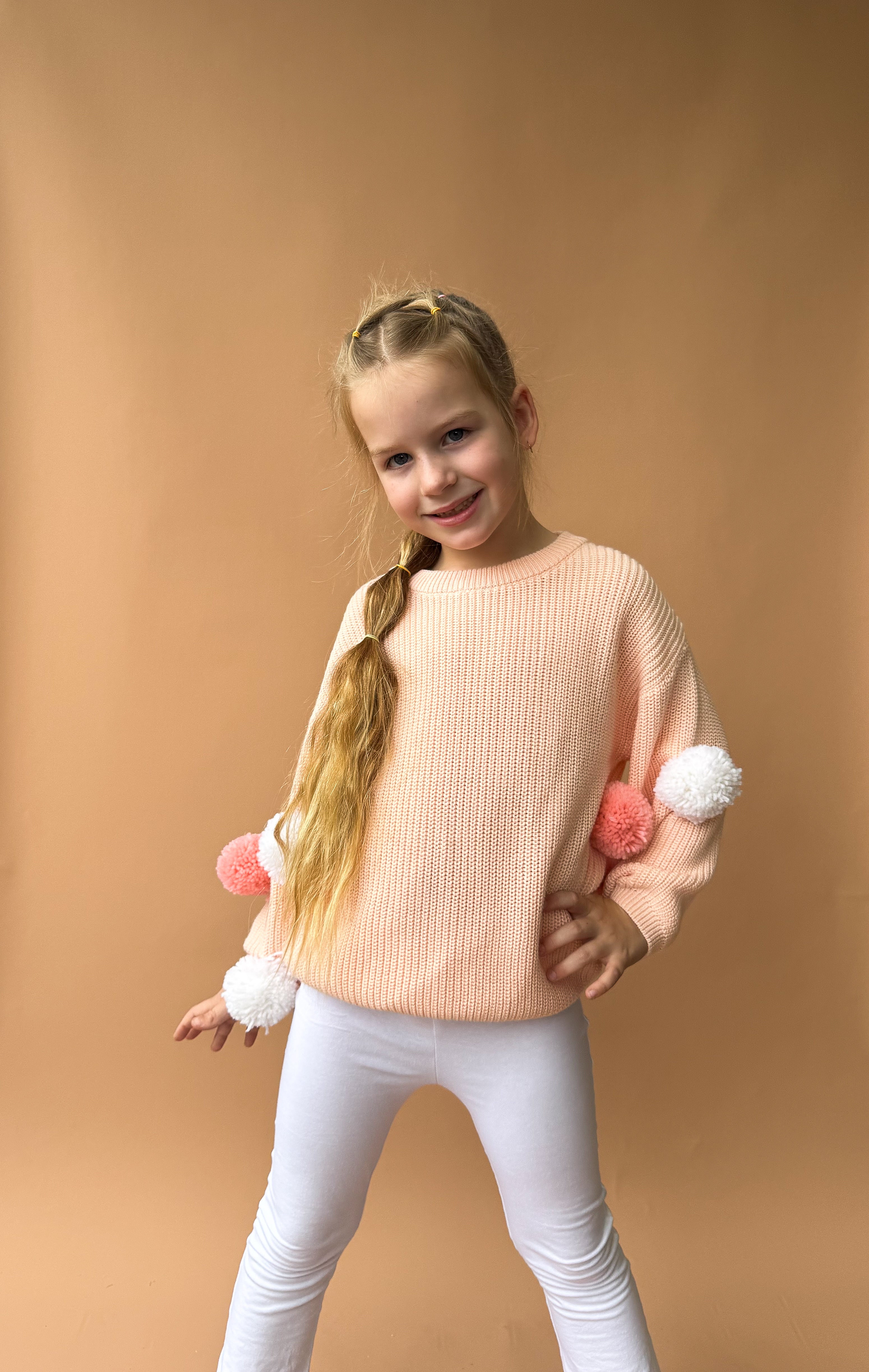 Chunky Knit Sweater - Peachy