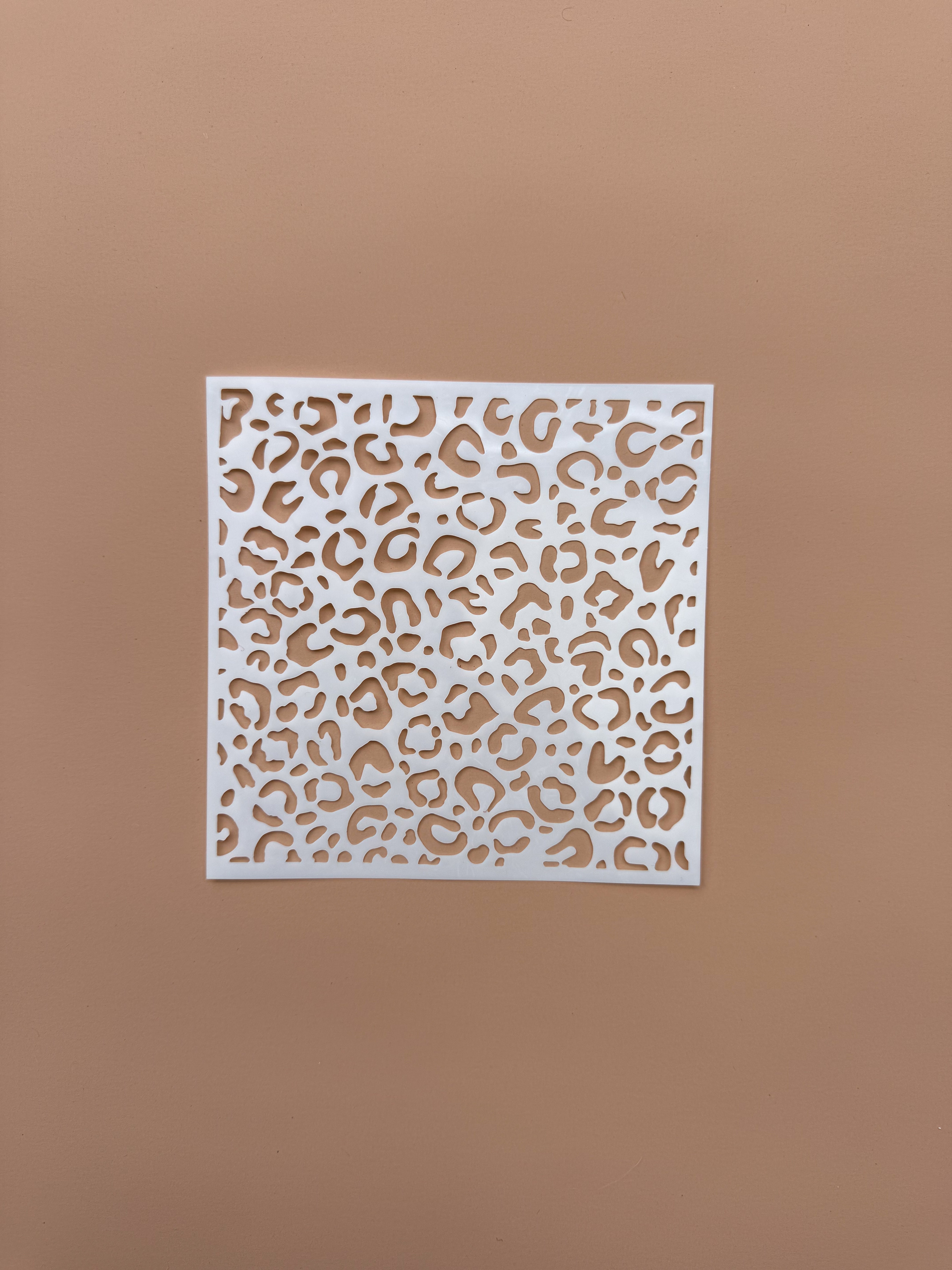 Paint Stencil - 15cm Leopard Print