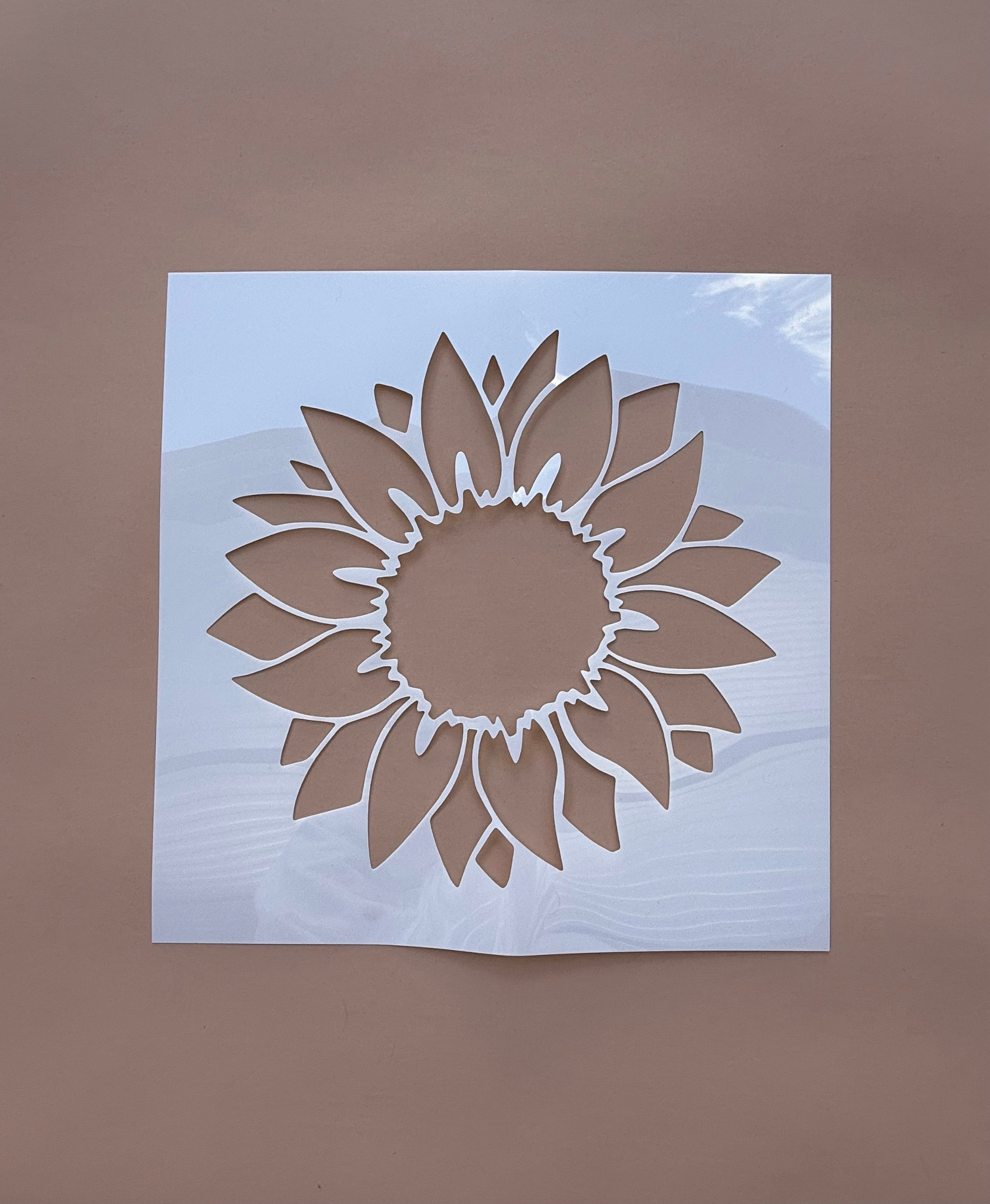 Paint Stencil - 25cm Sunflower