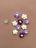 Related product : 3D Crochet Daisies - Purple Posy (10 pack)