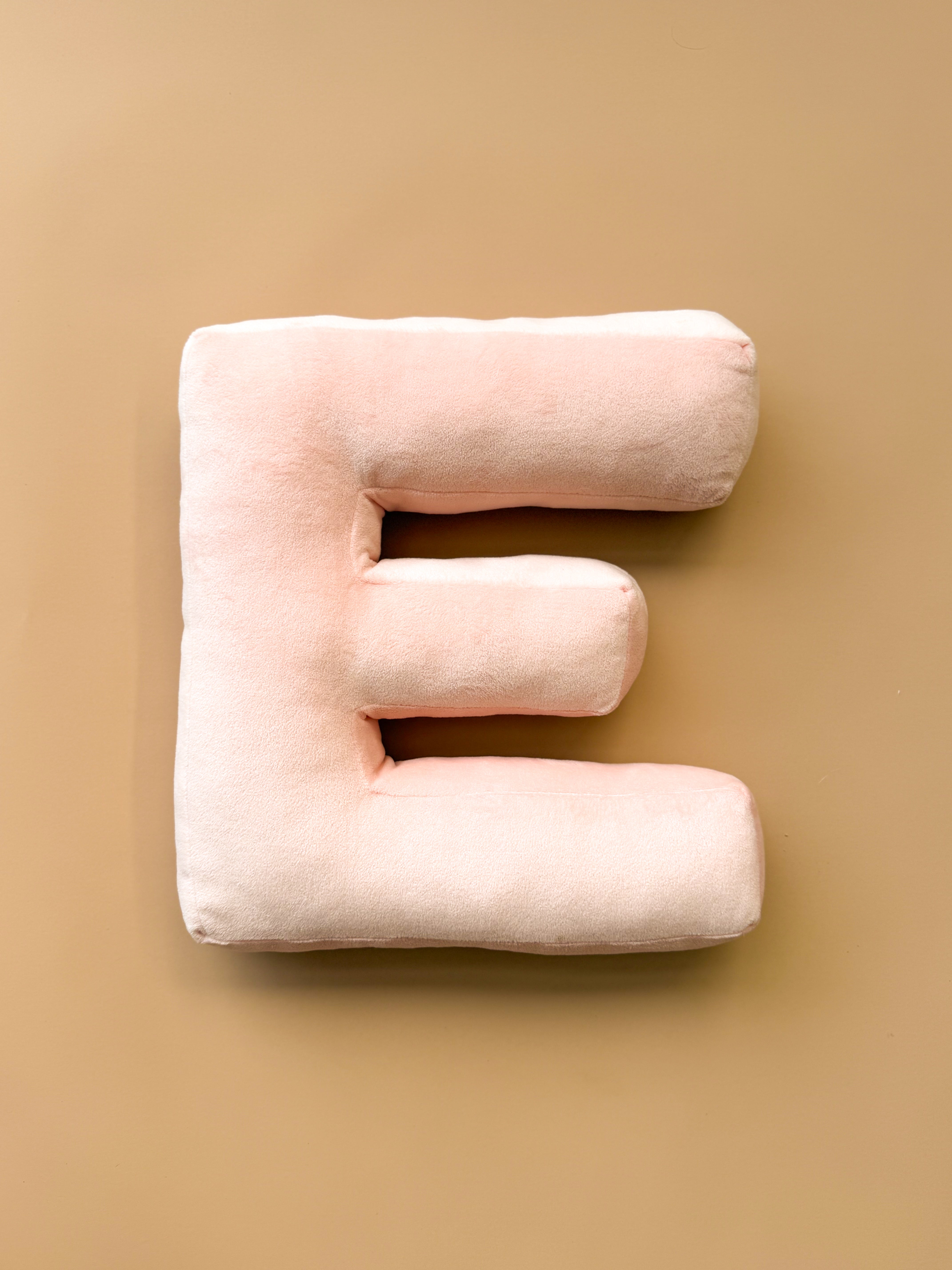 Custom Letter Cushions - Peach Plush (Ready Made)