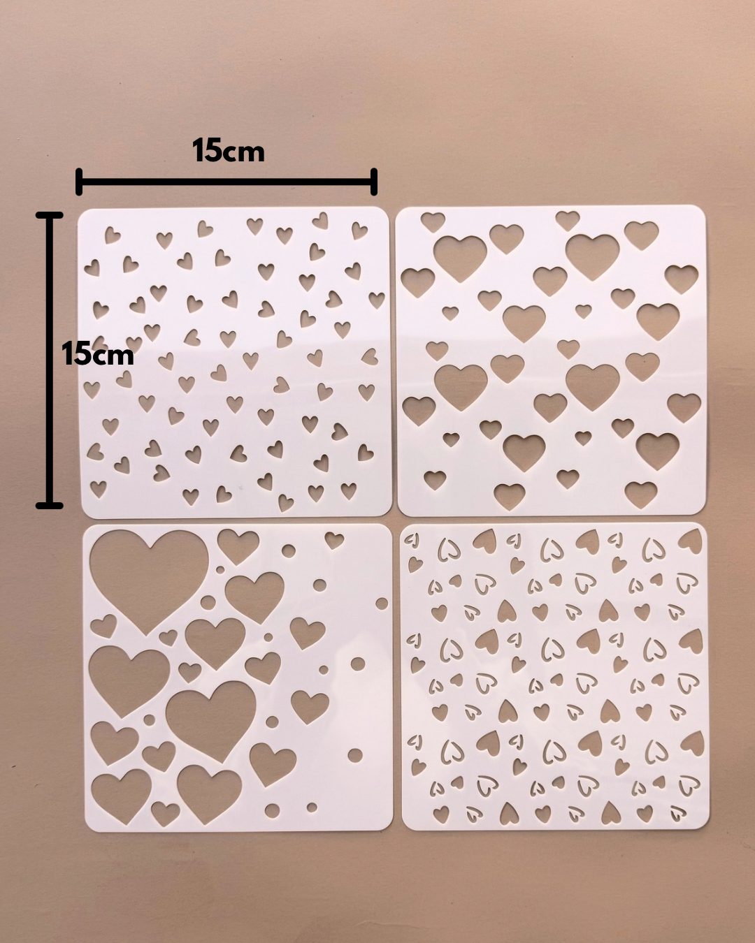 Paint Stencil Set - Hearts