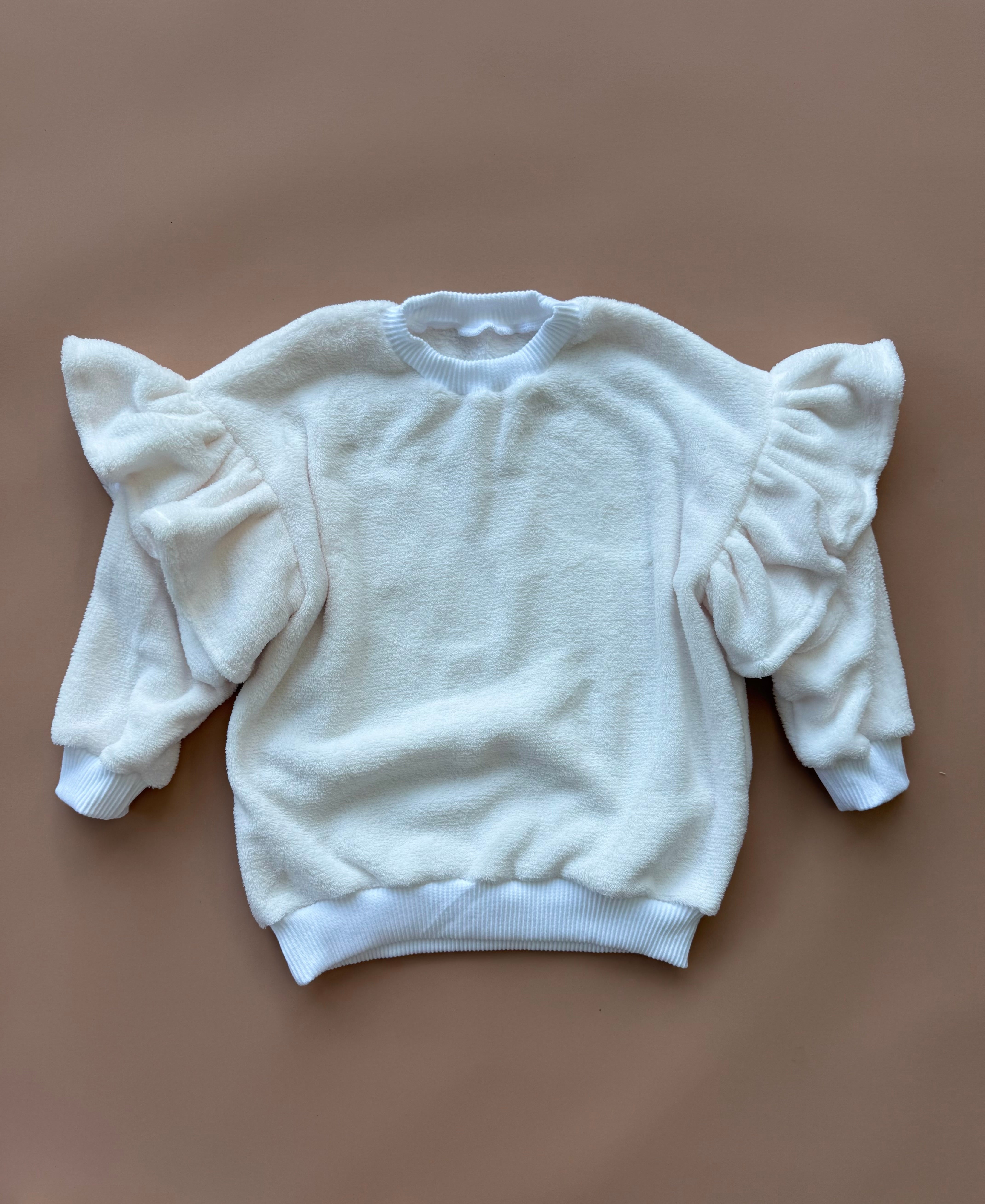 Oversized Frillie Pullover - Marshmallow