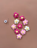 Related product : 3D Crochet Daisies - Pink Posy (10 pack)
