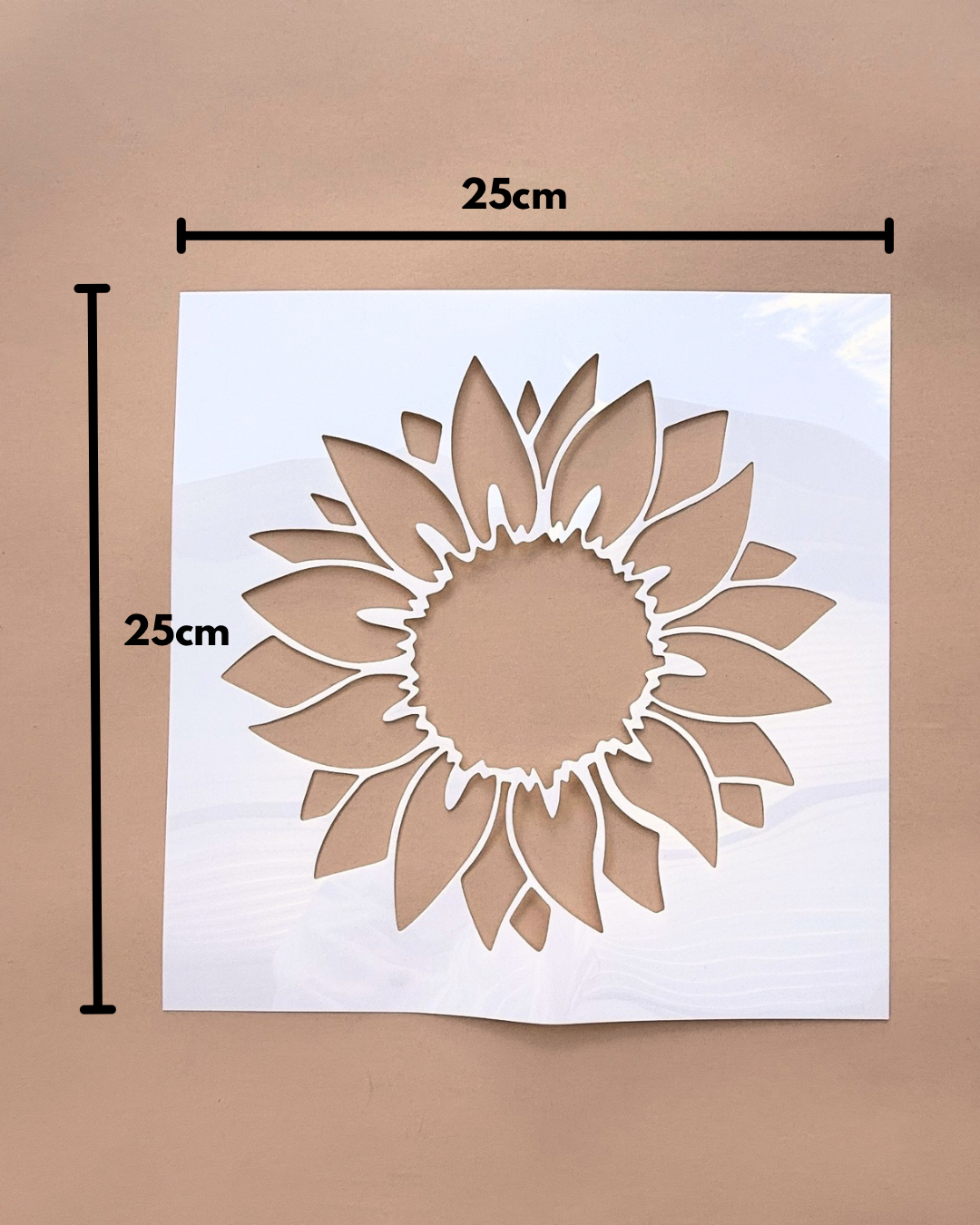 Paint Stencil - 25cm Sunflower