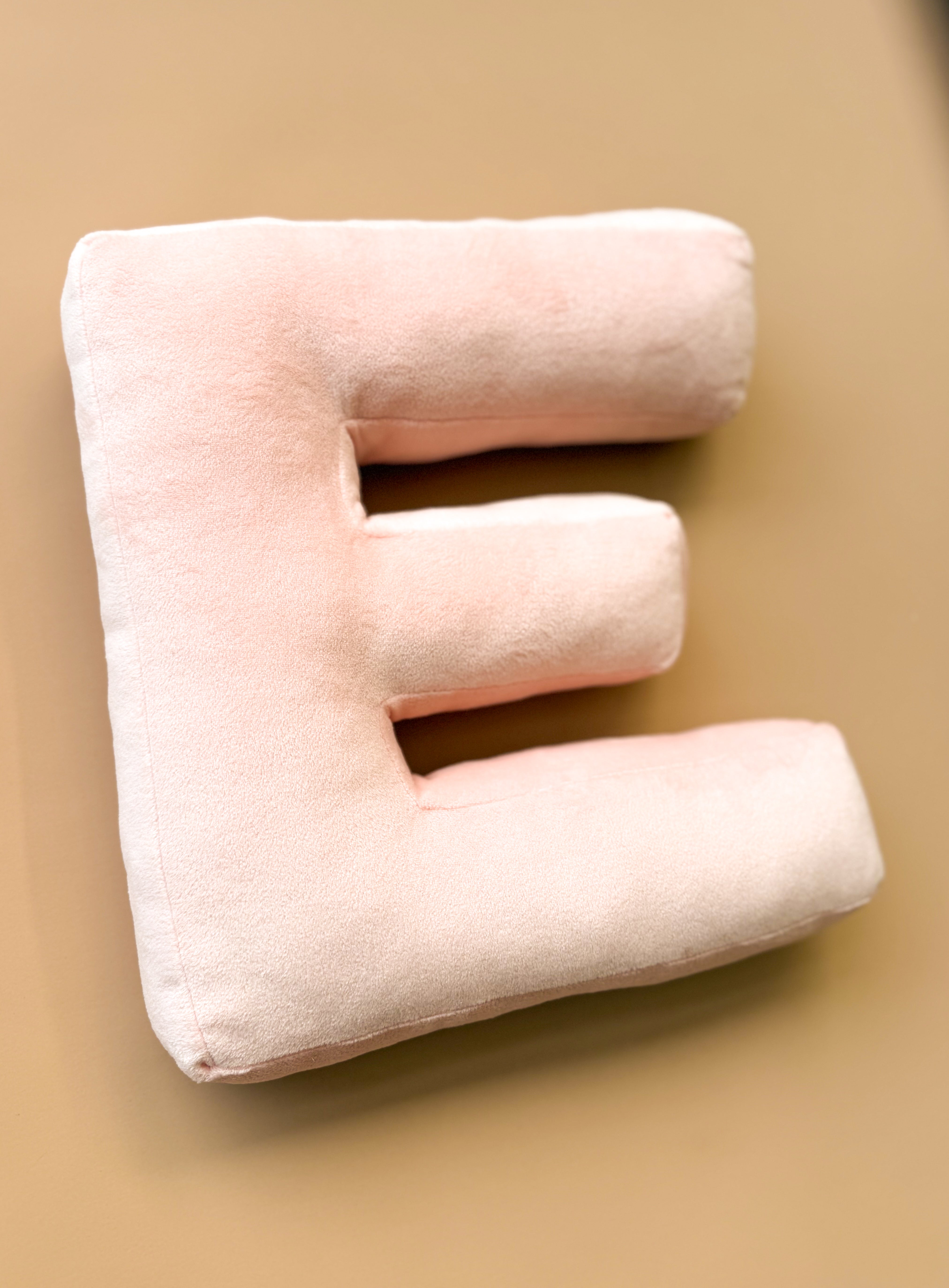 Custom Letter Cushions - Peach Plush (Ready Made)