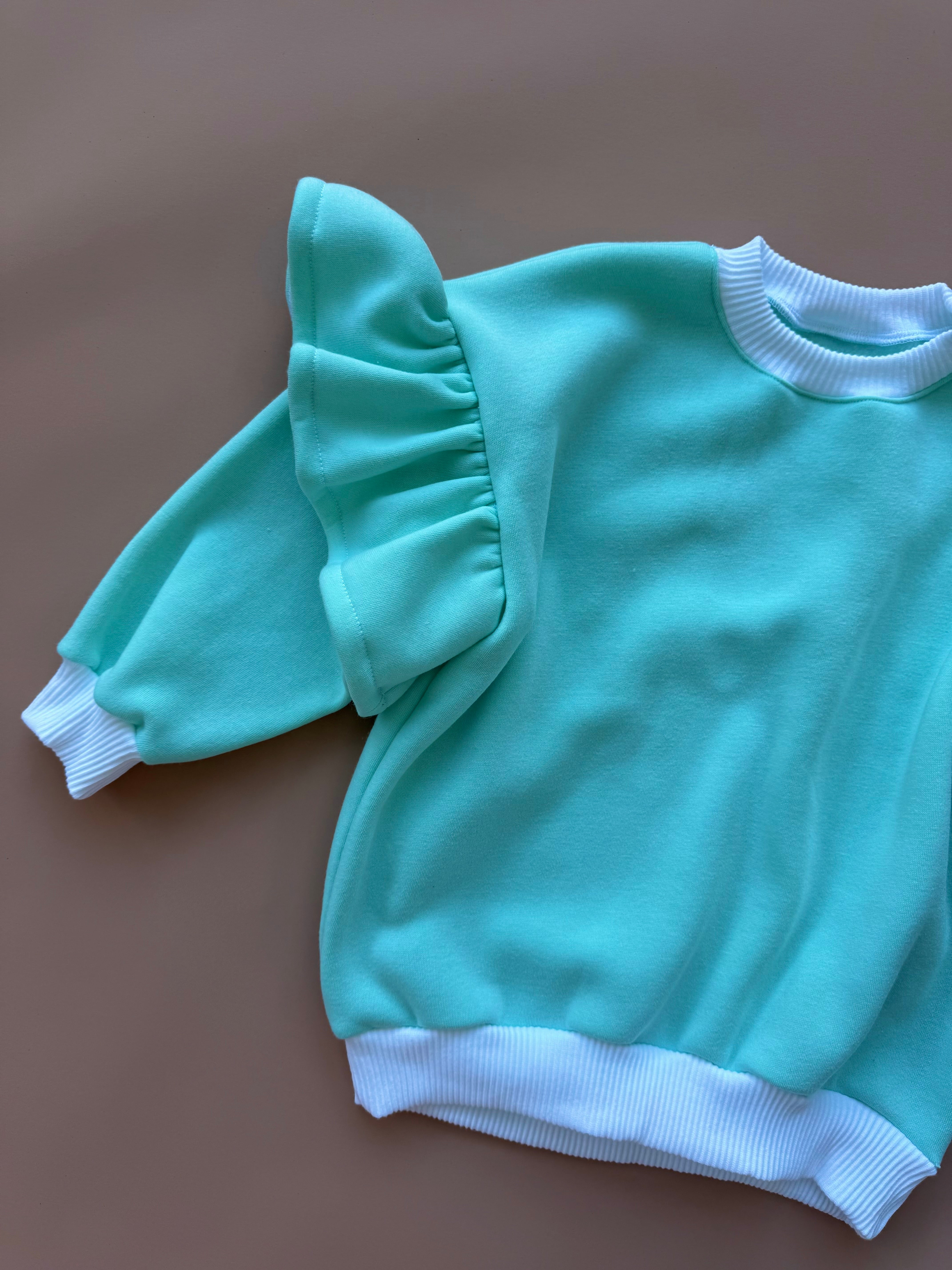 Oversized Frillie Pullover - Mint