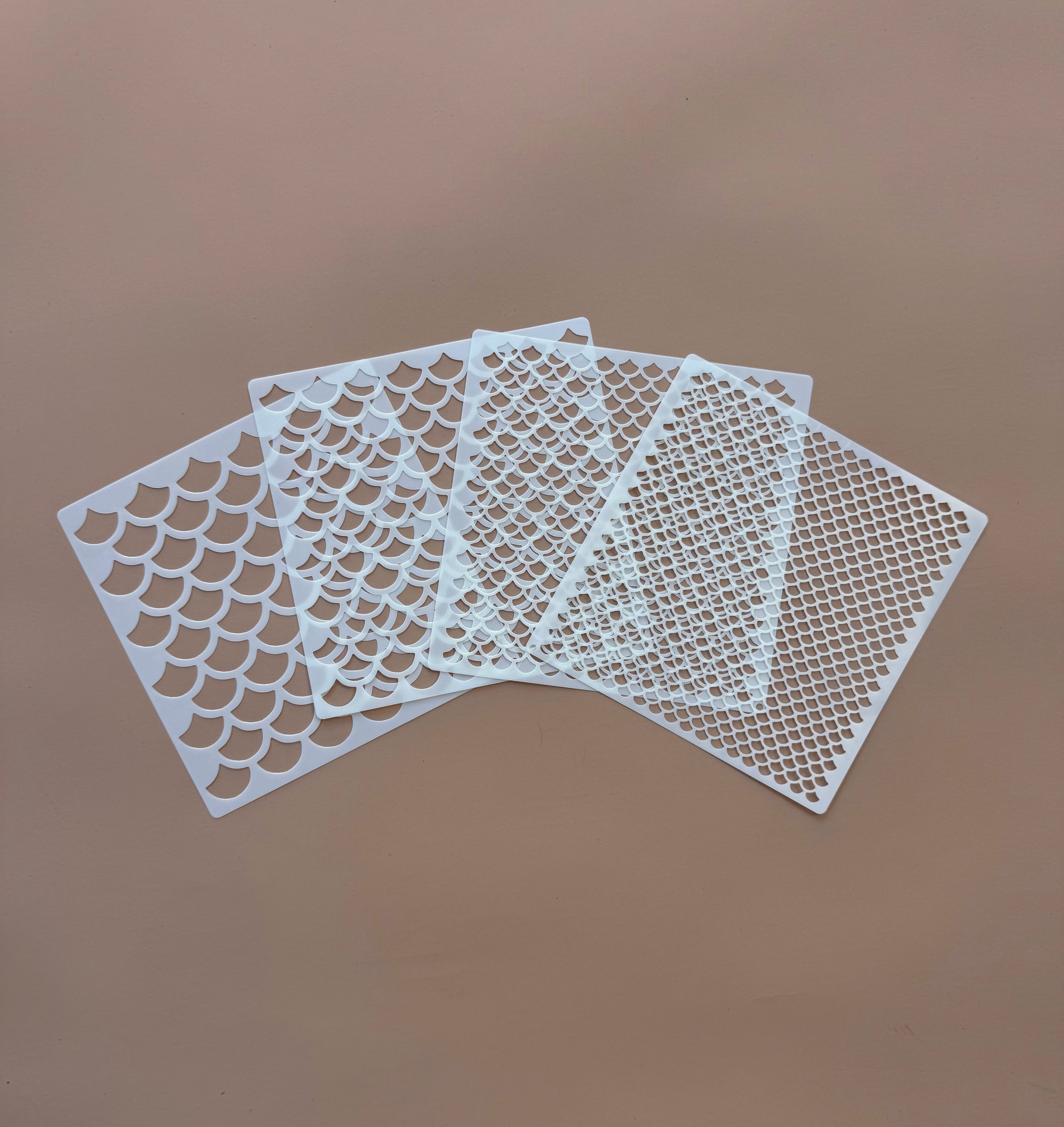 Paint Stencil Set - 15cm Mermaid Scales