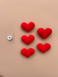 Related product : 3D Crochet Hearts - Red (5 pack)