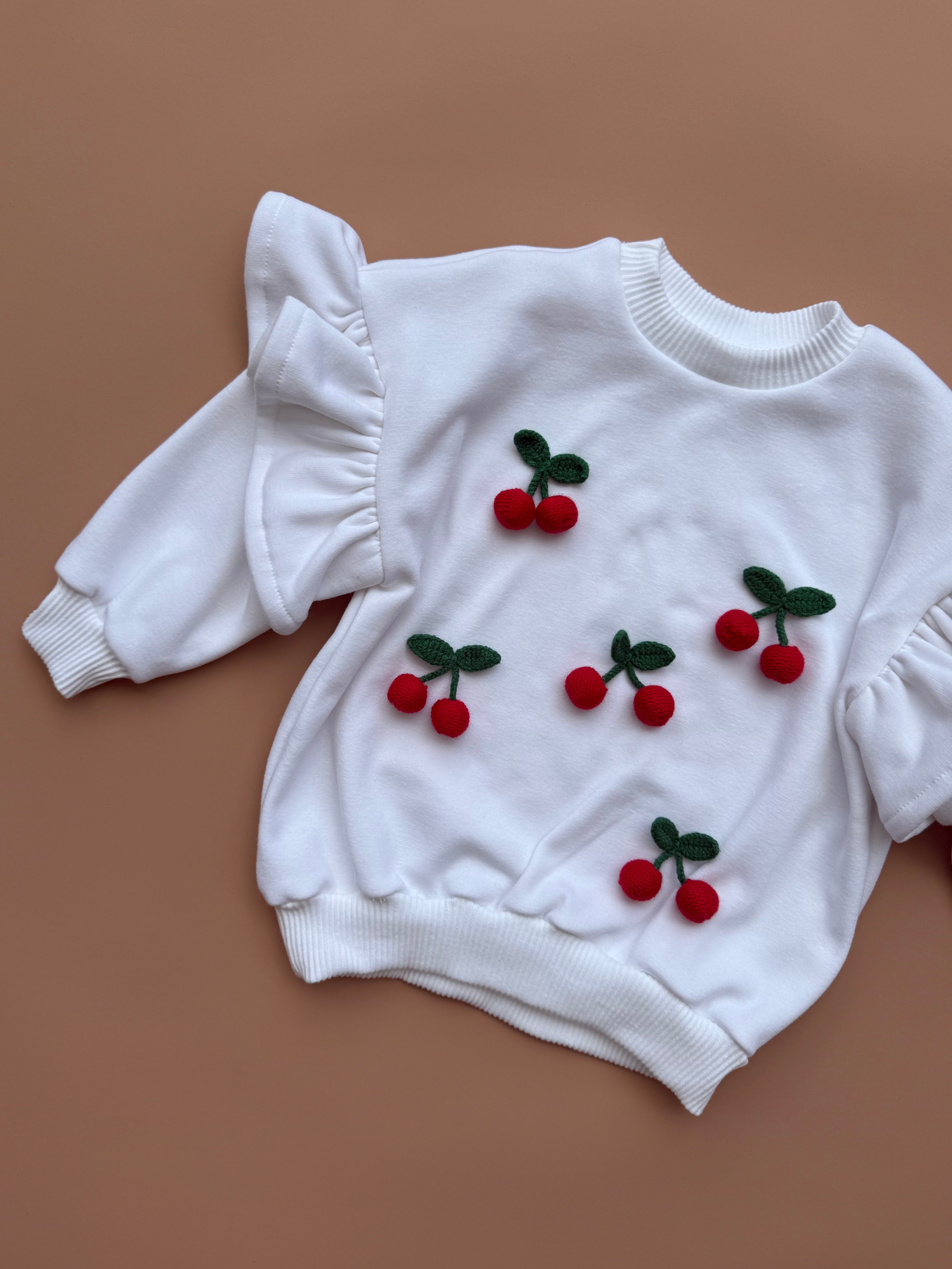 3D Crochet Cherries (5 pack)