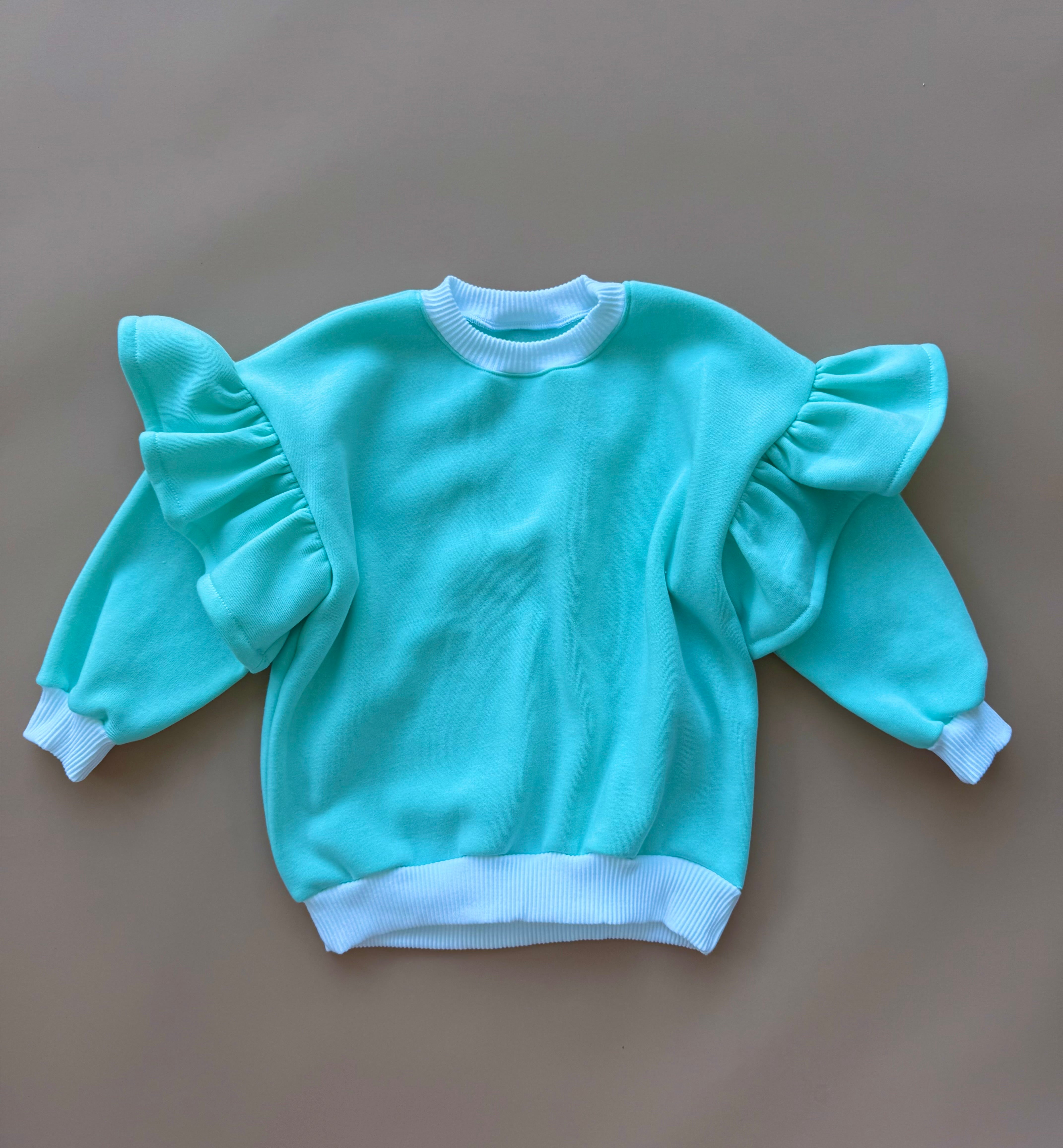 Oversized Frillie Pullover - Mint