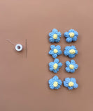 Related product : 3D Crochet Daisies - Sky Blue/Yellow (8 pack)