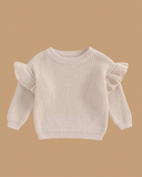 Related product : Chunky Knit Frillie Sweater - Almond